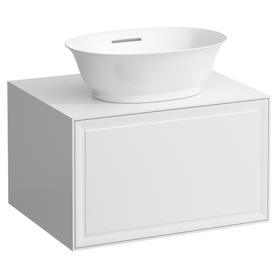Élément inférieur THE NEW
CLASSIC
58,0 x 35,0 x 45,0 cm
élément à 1 tiroir
pour lavabo à poser
231 085/086