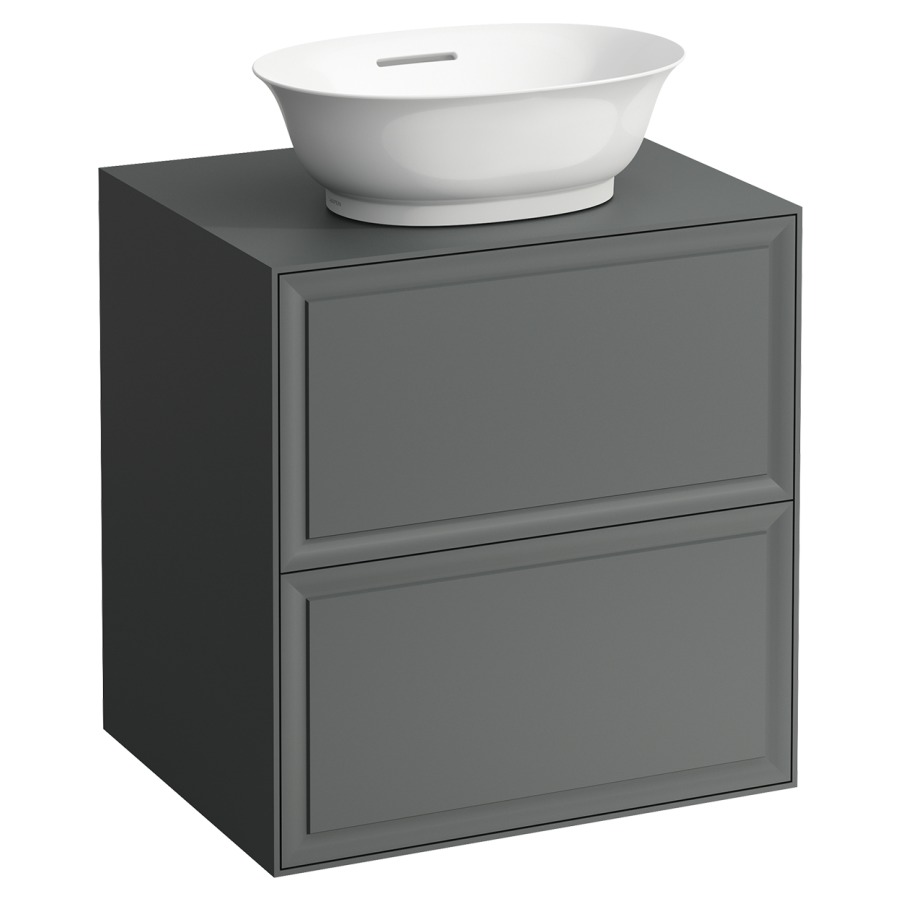 Élément inférieur THE NEW
CLASSIC
58,0 x 60,0 x 45,0 cm
élément à 2 tiroirs
pour lavabo à poser
231 085/086
