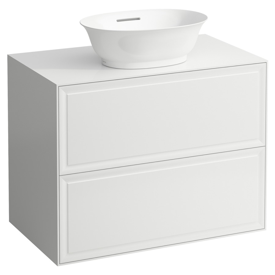 Élément inférieur THE NEW
CLASSIC
78,0 x 60,0 x 45,0 cm
élément à 2 tiroirs
pour lavabo à poser
231 085/086