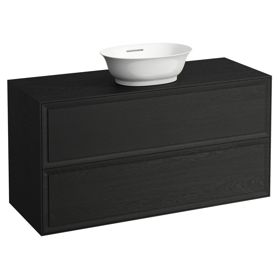 Élément inférieur THE NEW
CLASSIC
118,0 x 60,0 x 45,0 cm
élément à 2 tiroirs
pour lavabo à poser
231 085/086