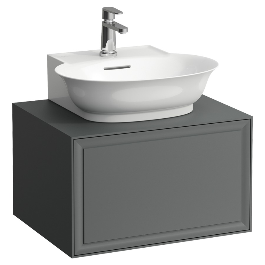 Élément inférieur THE NEW
CLASSIC
58,0 x 35,0 x 45,0 cm
élément à 1 tiroir
pour lavabo à poser 231 081