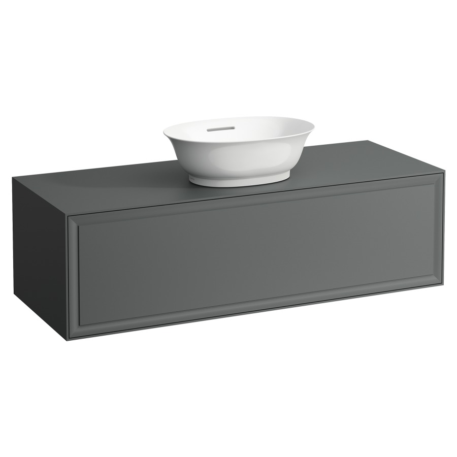 Élément inférieur THE NEW
CLASSIC
118,0 x 35,0 x 45,0 cm
élément à 1 tiroir
pour lavabo à poser 231 081
