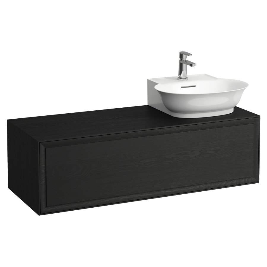 Élément inférieur THE NEW
CLASSIC
118,0 x 35,0 x 45,0 cm
élément à 1 tiroir
pour lavabo à poser 231 081
lavabo à droite