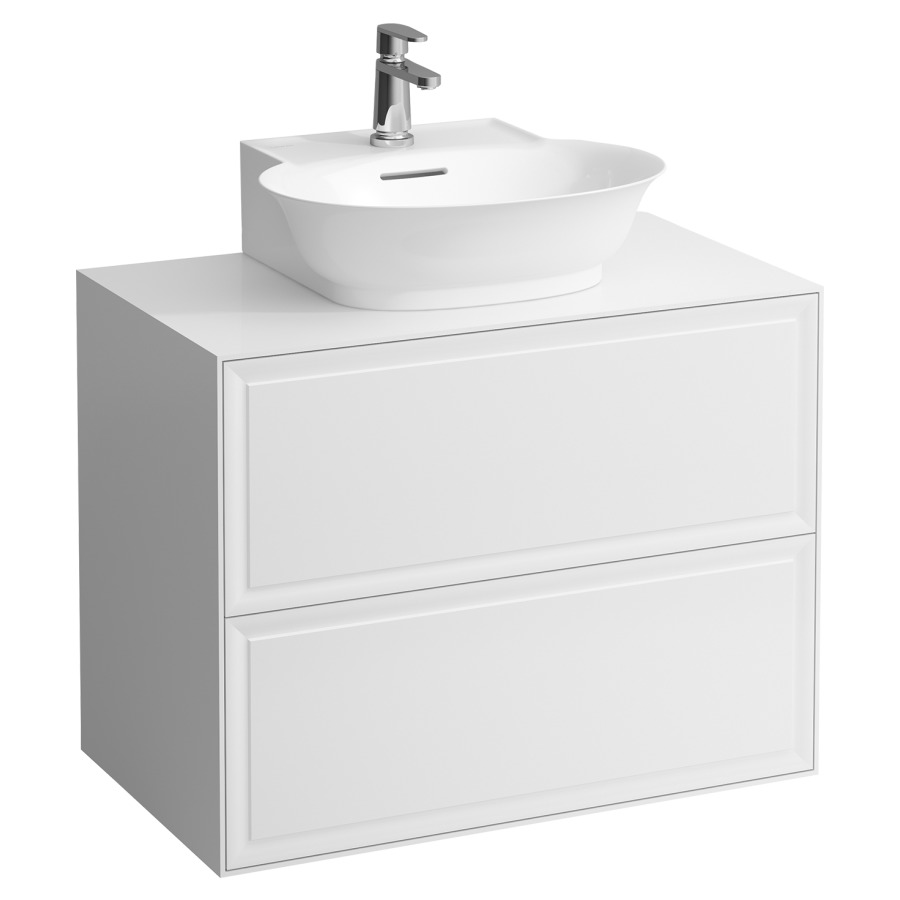 Élément inférieur THE NEW
CLASSIC
78,0 x 60,0 x 45,0 cm
élément à 2 tiroirs
pour lavabo à poser 231 081