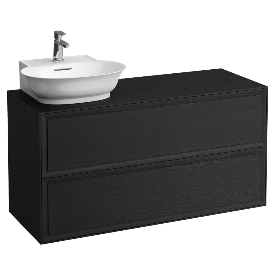 Élément inférieur THE NEW
CLASSIC
118,0 x 60,0 x 45,0 cm
élément à 2 tiroirs
pour lavabo à poser 231 081
lavabo à gauche