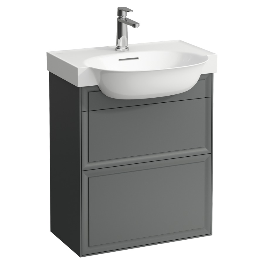 Élément inférieur THE NEW
CLASSIC
58,0 x 67,0 x 32,0 cm
élément à 2 tiroirs
pour lavabo 231 082
