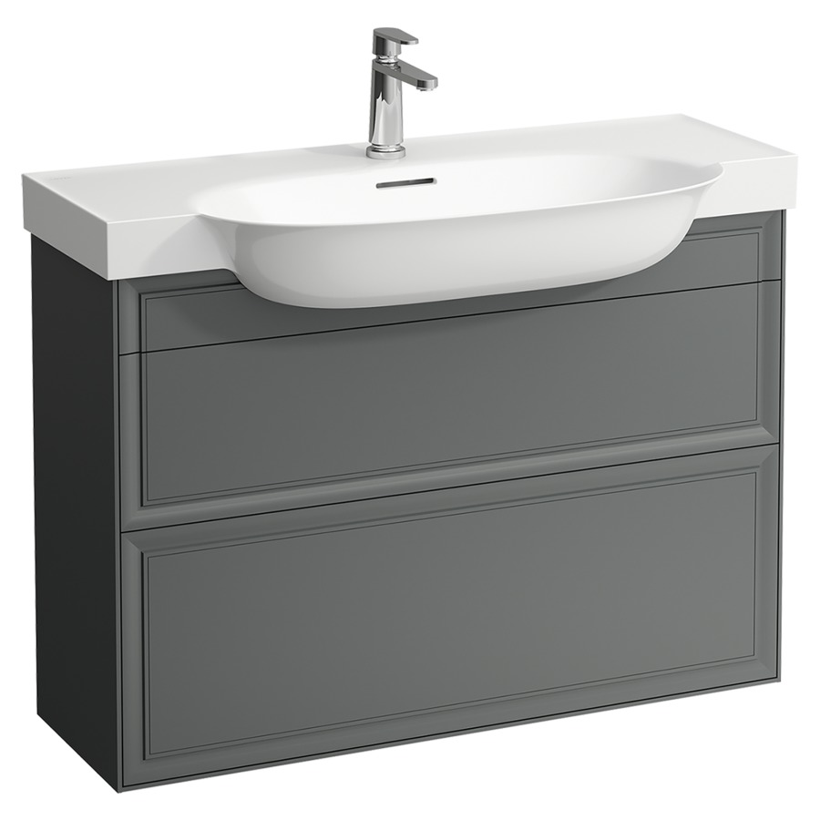 Élément inférieur THE NEW
CLASSIC
97,5 x 67,5 x 31,5 cm
élément à 2 tiroirs
pour lavabo 231 088/089