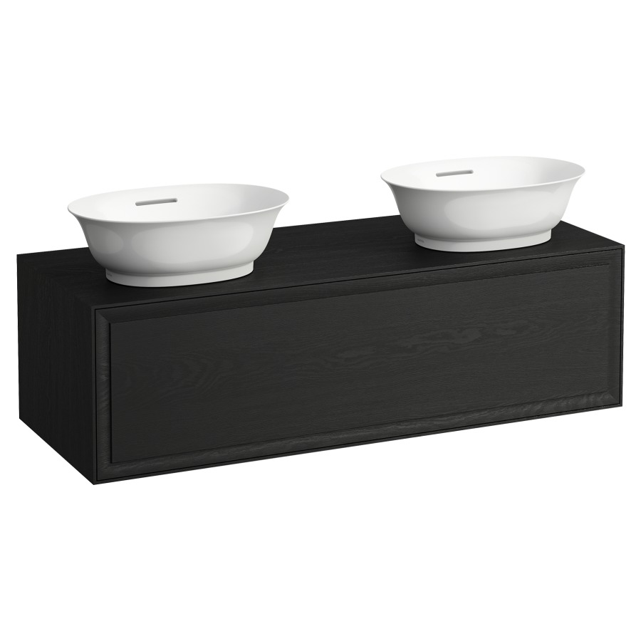 Élément inférieur THE NEW
CLASSIC
117,5 x 34,5 x 45,5 cm
élément à 1 tiroir, Tip-On
avec 2 découpes, pour lavabo à
poser 231 090/091