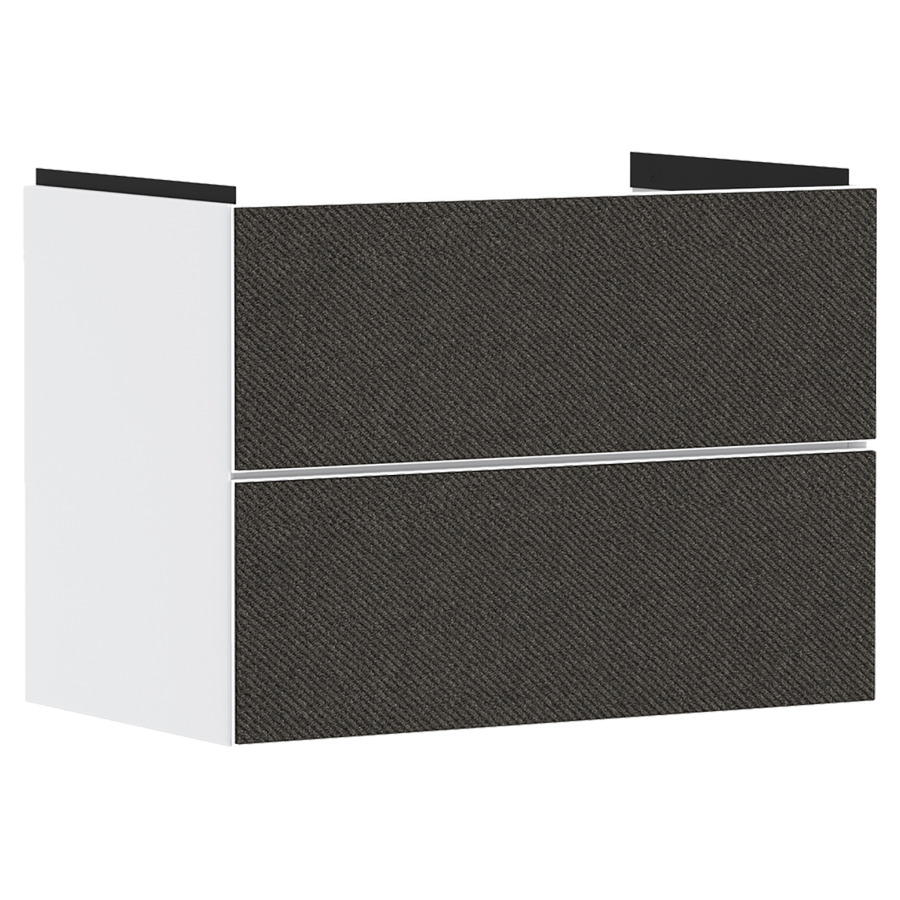 Élément inférieur XEVOLOS E
78,0 x 55,5 x 47,5 cm
suspendu, élément à 2 tiroirs
Tip-On, siphon gain de place
inclus, avec matériel de
fixation, pour lavabo
234 345