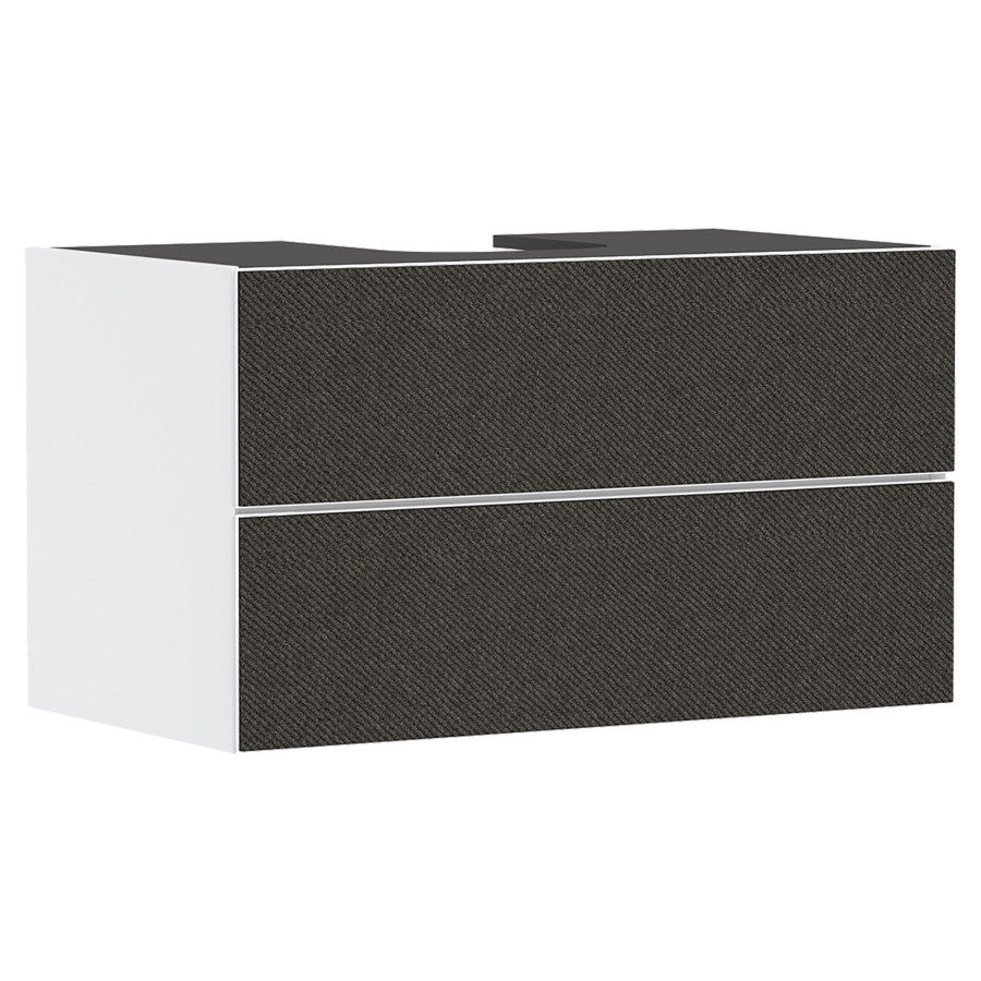 Élément inférieur XEVOLOS E
98,0 x 55,5 x 55,0 cm
suspendu, élément à 2 tiroirs
Tip-On, siphon gain de place
inclus, avec matériel de
fixation, pour recouvrement
avec lavabo à poser