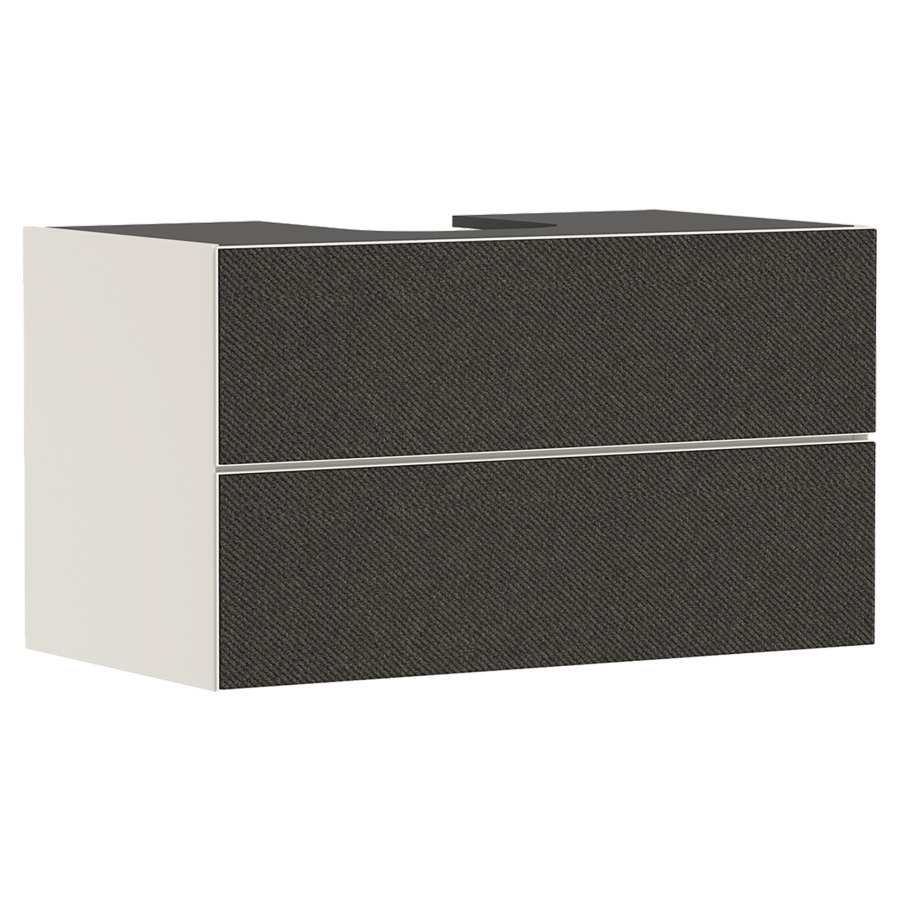 Élément inférieur XEVOLOS E
98,0 x 55,5 x 55,0 cm
suspendu, élément à 2 tiroirs
Tip-On, siphon gain de place
inclus, avec matériel de
fixation, pour recouvrement
avec lavabo à poser