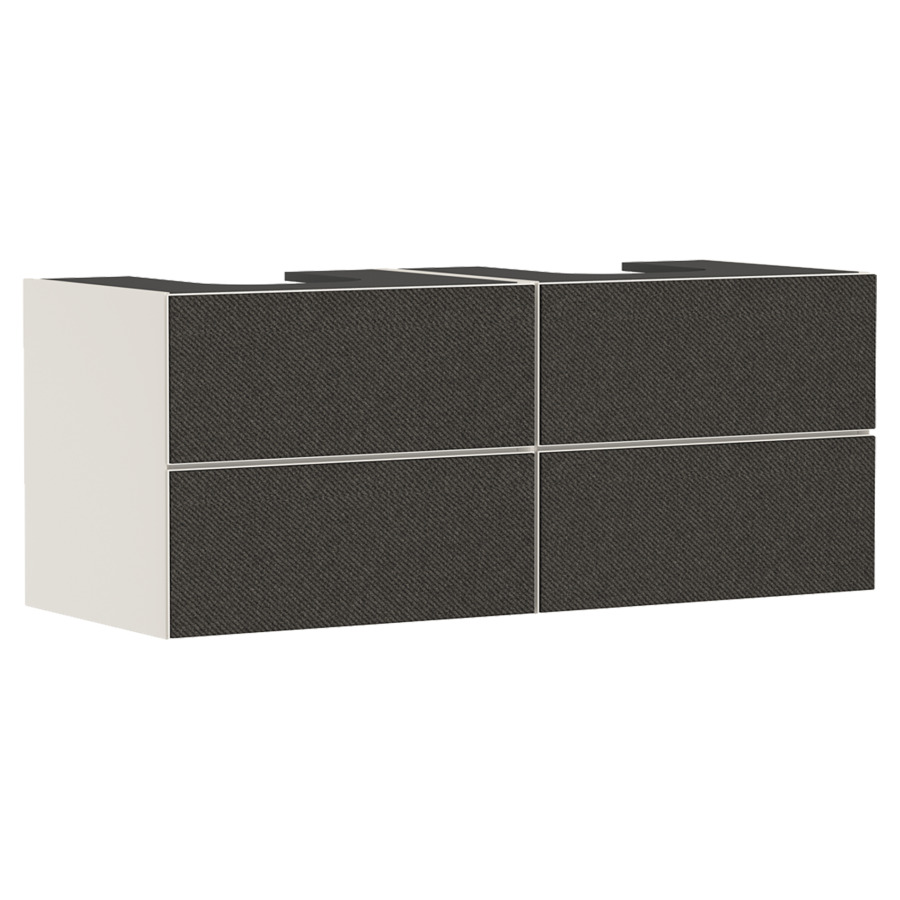 Élément inférieur XEVOLOS E
137,0 x 55,5 x 55,0 cm
suspendu, 2 éléments à chacun
2 tiroirs, Tip-On, siphon gain
de place inclus, avec matériel
de fixation, pour recouvrement
avec 2 lavabos à poser