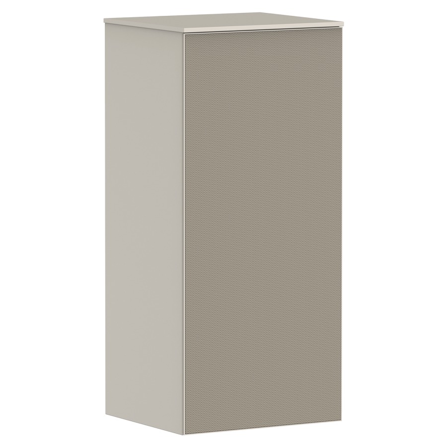 Armoire mi-haute XEVOLOS E
40,5 x 89,0 x 36,0 cm
suspendu, armoire de tablette
1 porte, charnières à gauche
2 tablettes en verre
avec matériel de fixation