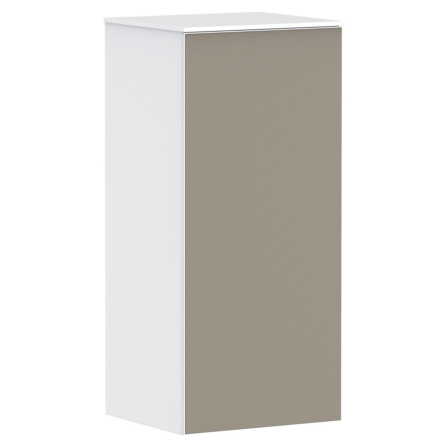 Armoire mi-haute XEVOLOS E
40,5 x 89,0 x 36,0 cm
suspendu, armoire de tablette
1 porte, charnières à droite
2 tablettes en verre
avec matériel de fixation