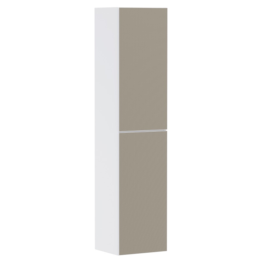 Armoire haute XEVOLOS E
40,0 x 176,0 x 36,0 cm
suspendu, armoire de tablette
2 portes, charnières à gauche
3 tablettes en verre
avec matériel de fixation
