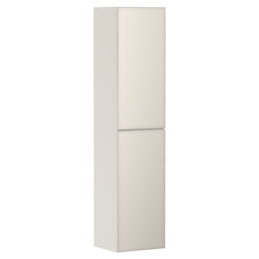 Armoire haute XEVOLOS E
40,0 x 176,0 x 36,0 cm
suspendu, armoire de tablette
2 portes, charnières à gauche
3 tablettes en verre
avec matériel de fixation
