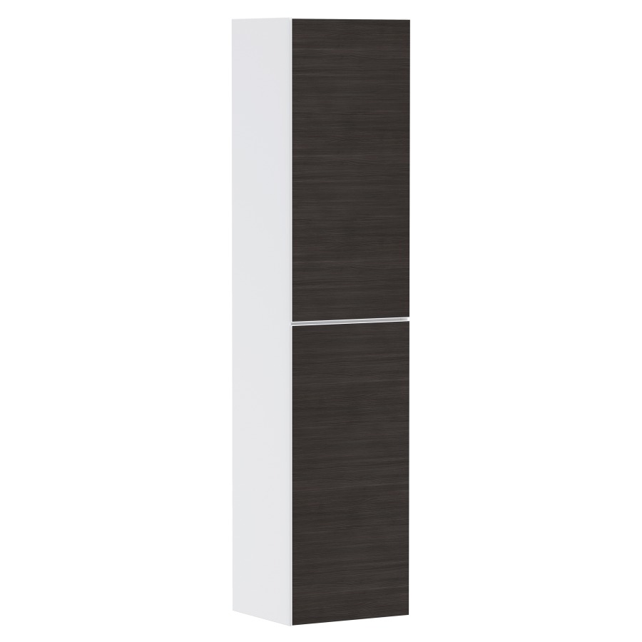 Armoire haute XEVOLOS E
40,0 x 176,0 x 36,0 cm
suspendu, armoire de tablette
2 portes, charnières à droite
3 tablettes en verre
avec matériel de fixation