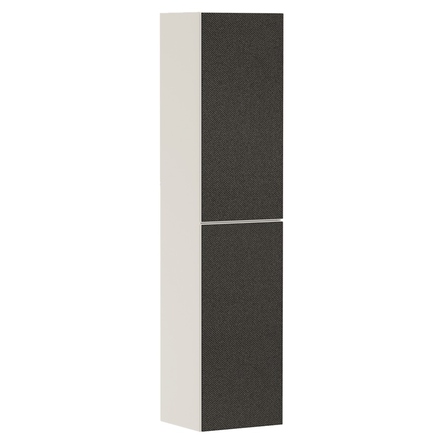 Armoire haute XEVOLOS E
40,0 x 176,0 x 36,0 cm
suspendu, armoire de tablette
2 portes, charnières à droite
3 tablettes en verre
avec matériel de fixation