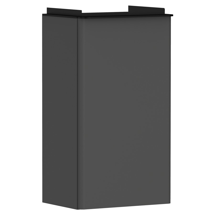 Élément inférieur XELU Q
34,0 x 60,5 x 24,5 cm
suspendu, armoire de tablette
1 porte, charnière à gauche
siphon gain de place inclus
avec matériel de fixation
pour lave-mains 234 319