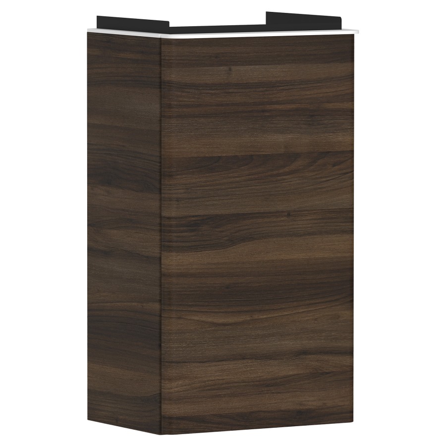 Élément inférieur XELU Q
34,0 x 60,5 x 24,5 cm
suspendu, armoire de tablette
1 porte, charnière à gauche
siphon gain de place inclus
avec matériel de fixation
pour lave-mains 234 319
