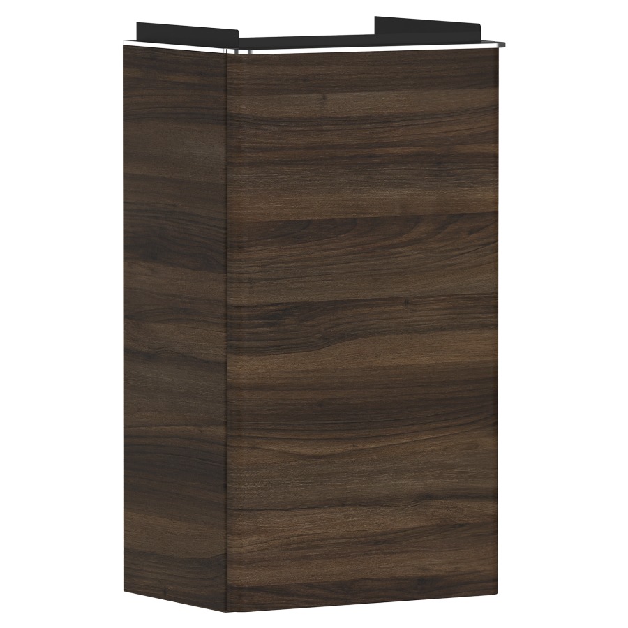 Élément inférieur XELU Q
34,0 x 60,5 x 24,5 cm
suspendu, armoire de tablette
1 porte, charnière à gauche
siphon gain de place inclus
avec matériel de fixation
pour lave-mains 234 319