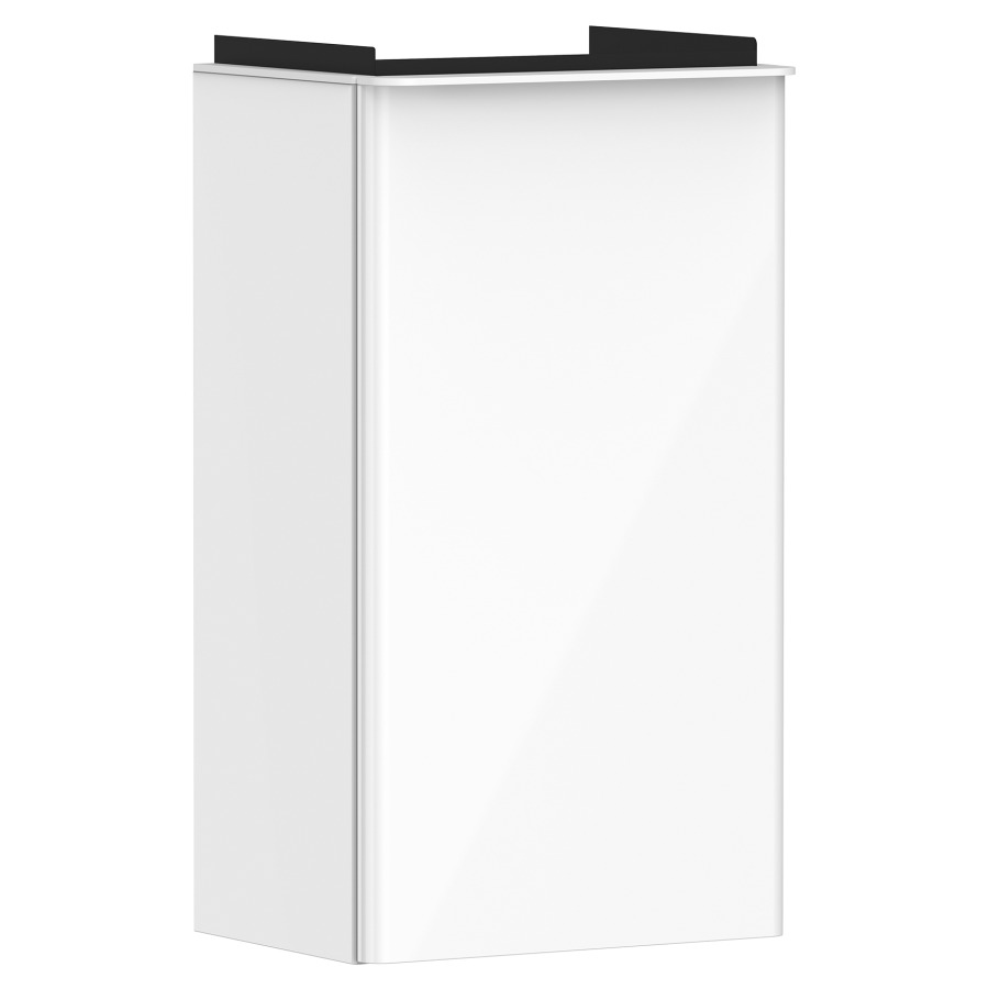 Élément inférieur XELU Q
34,0 x 60,5 x 24,5 cm
suspendu, armoire de tablette
1 porte, charnière à droite
siphon gain de place inclus
avec matériel de fixation
pour lave-mains 234 320