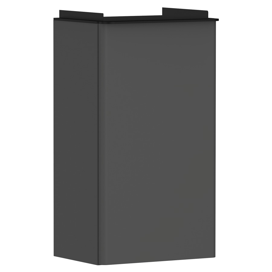 Élément inférieur XELU Q
34,0 x 60,5 x 24,5 cm
suspendu, armoire de tablette
1 porte, charnière à droite
siphon gain de place inclus
avec matériel de fixation
pour lave-mains 234 320