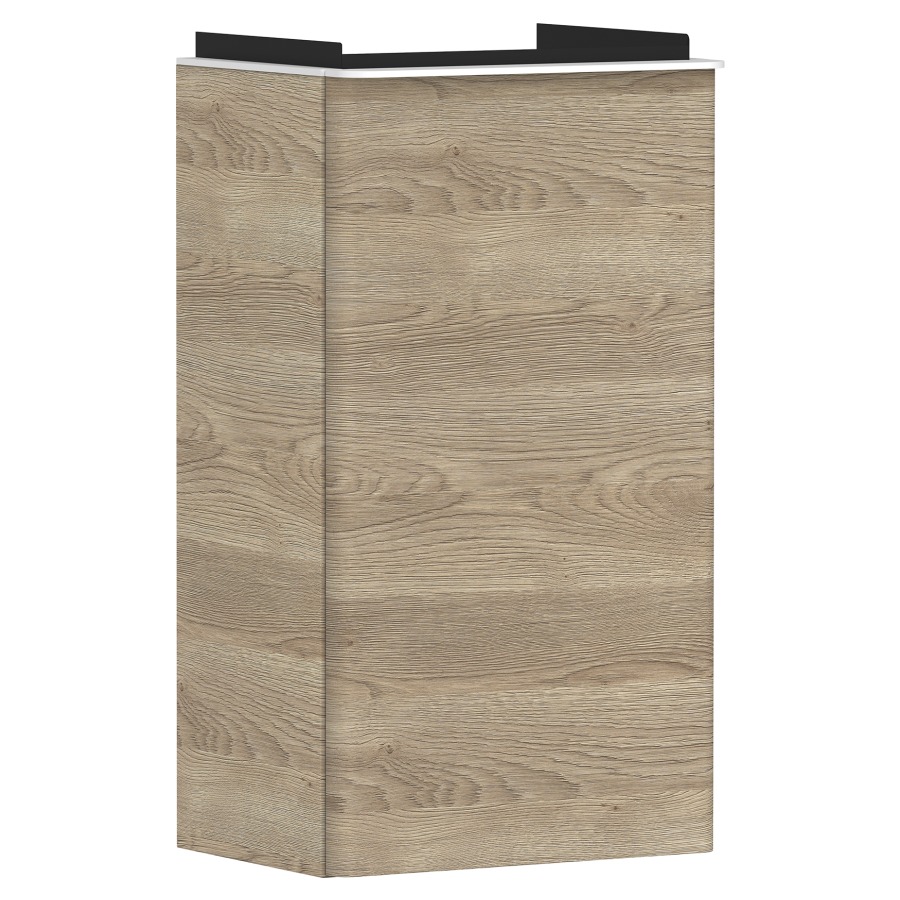 Élément inférieur XELU Q
34,0 x 60,5 x 24,5 cm
suspendu, armoire de tablette
1 porte, charnière à droite
siphon gain de place inclus
avec matériel de fixation
pour lave-mains 234 320