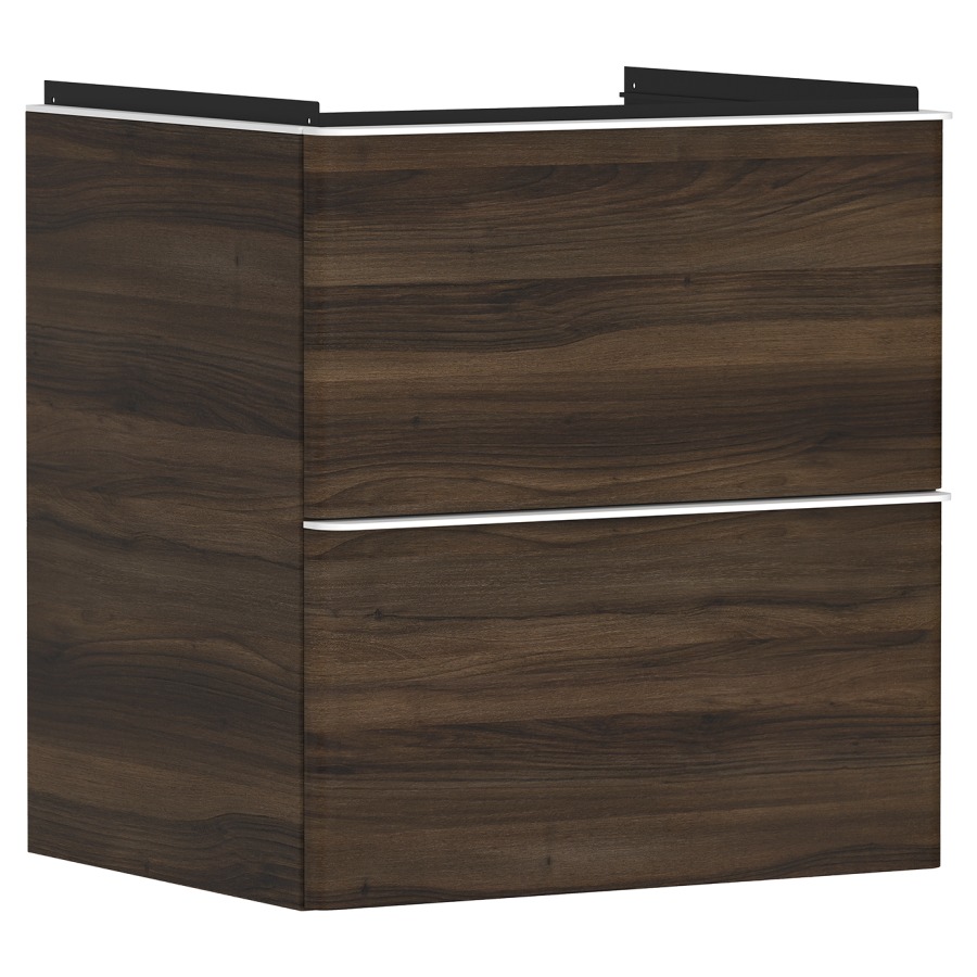 Élément inférieur XELU Q
58,0 x 60,5 x 47,5 cm
suspendu, élément à 2 tiroirs
siphon gain de place inclus
avec matériel de fixation
pour lavabo 234 324