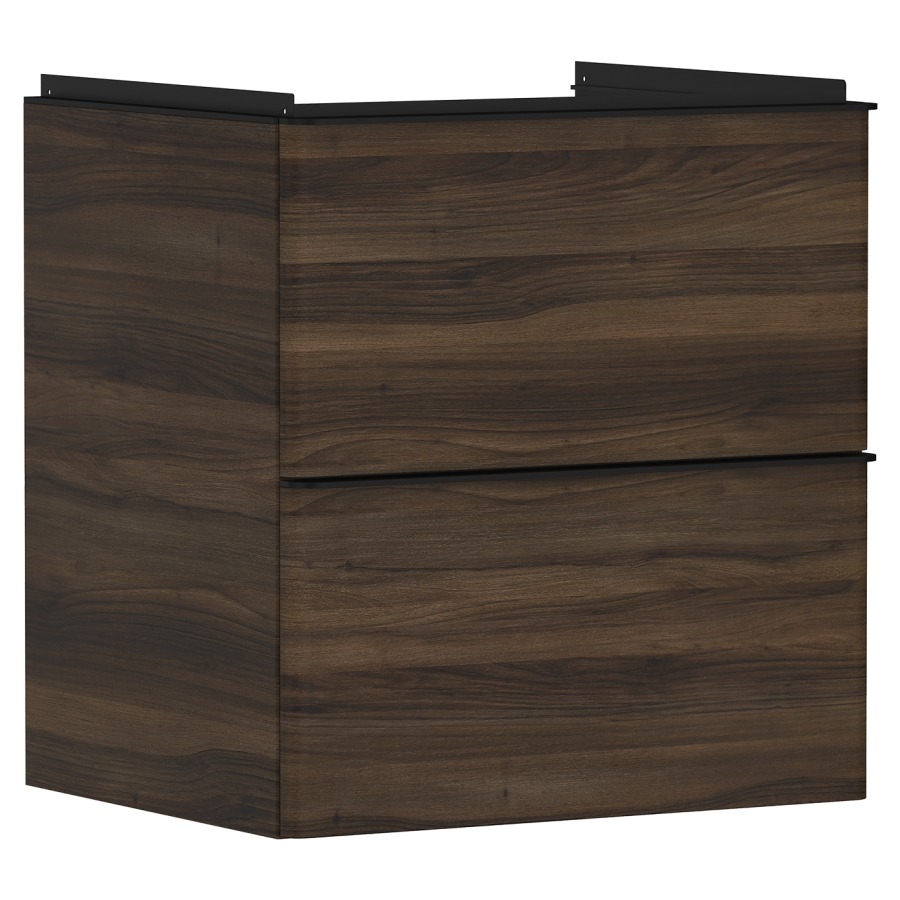 Élément inférieur XELU Q
58,0 x 60,5 x 47,5 cm
suspendu, élément à 2 tiroirs
siphon gain de place inclus
avec matériel de fixation
pour lavabo 234 324