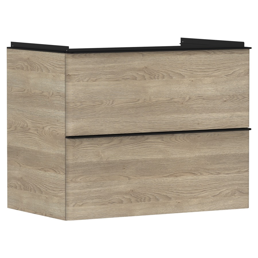 Élément inférieur XELU Q
78,0 x 60,5 x 47,5 cm
suspendu, élément à 2 tiroirs
siphon gain de place inclus
avec matériel de fixation
pour lavabo 234 325/326/327