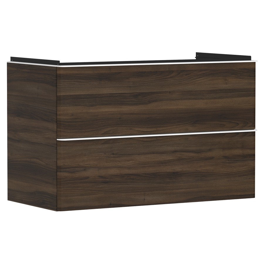 Élément inférieur XELU Q
98,0 x 60,5 x 47,5 cm
suspendu, élément à 2 tiroirs
siphon gain de place inclus
avec matériel de fixation
pour lavabo 234 328