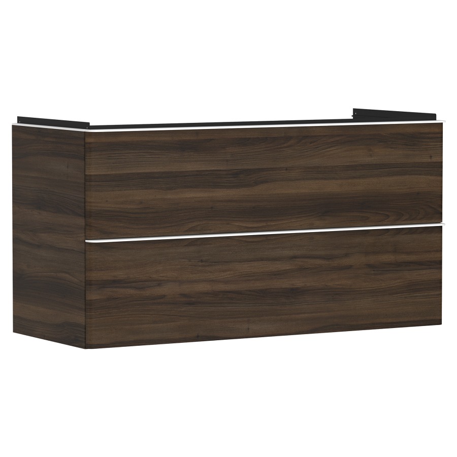 Élément inférieur XELU Q
118,0 x 60,5 x 47,5 cm
suspendu, élément à 2 tiroirs
siphon gain de place inclus
avec matériel de fixation
pour lavabo 234 329