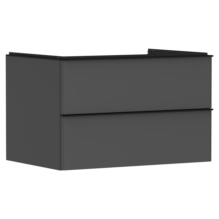 Élément inférieur XELU Q
78,0 x 48,5 x 55,0 cm
suspendu, élément à 2 tiroirs
avec matériel de fixation
pour recouvrement avec lavabo
à poser