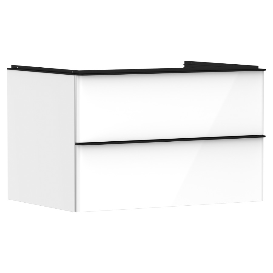 Élément inférieur XELU Q
78,0 x 48,5 x 55,0 cm
suspendu, élément à 2 tiroirs
avec matériel de fixation
pour recouvrement avec lavabo
à poser