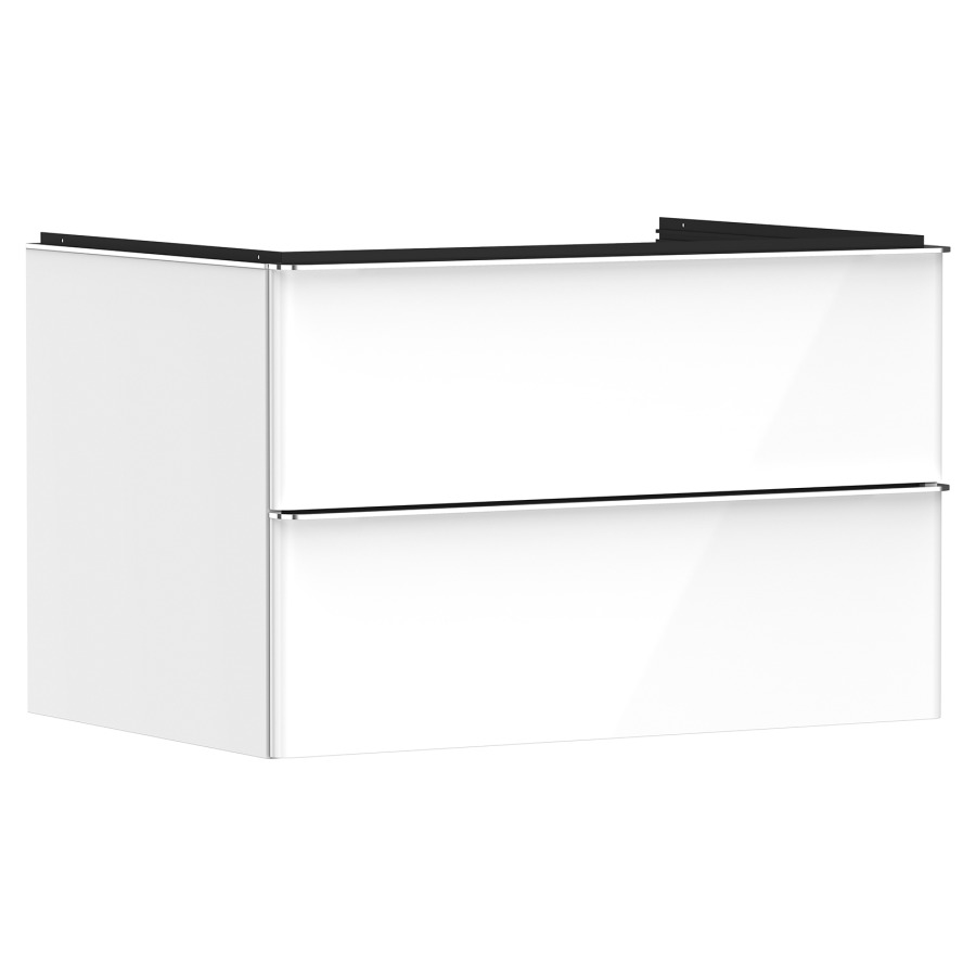 Élément inférieur XELU Q
78,0 x 48,5 x 55,0 cm
suspendu, élément à 2 tiroirs
avec matériel de fixation
pour recouvrement avec lavabo
à poser