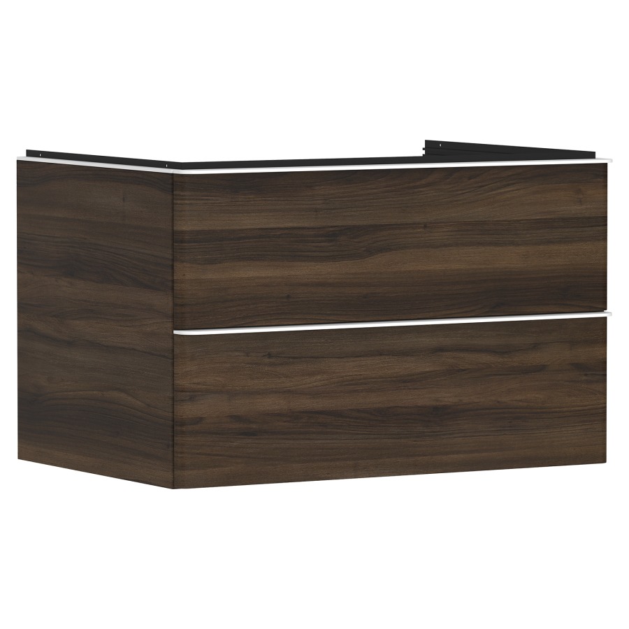 Élément inférieur XELU Q
78,0 x 48,5 x 55,0 cm
suspendu, élément à 2 tiroirs
avec matériel de fixation
pour recouvrement avec lavabo
à poser