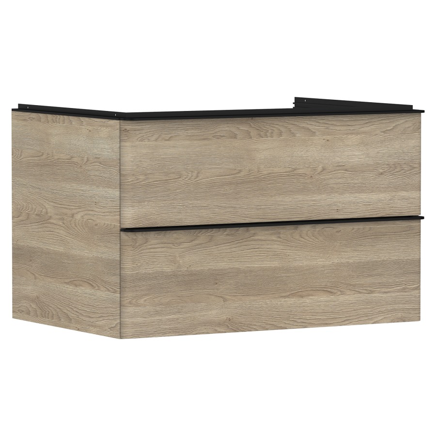 Élément inférieur XELU Q
78,0 x 48,5 x 55,0 cm
suspendu, élément à 2 tiroirs
avec matériel de fixation
pour recouvrement avec lavabo
à poser