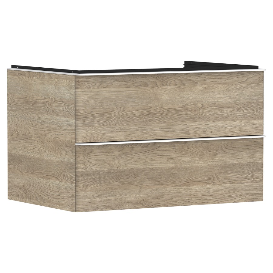 Élément inférieur XELU Q
78,0 x 48,5 x 55,0 cm
suspendu, élément à 2 tiroirs
avec matériel de fixation
pour recouvrement avec lavabo
à poser