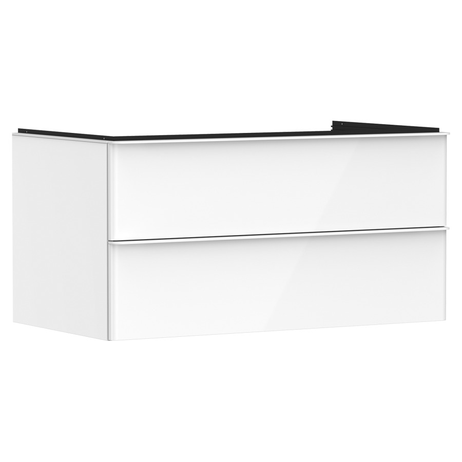 Élément inférieur XELU Q
98,0 x 48,5 x 55,0 cm
suspendu, élément à 2 tiroirs
avec matériel de fixation
pour recouvrement avec lavabo
à poser