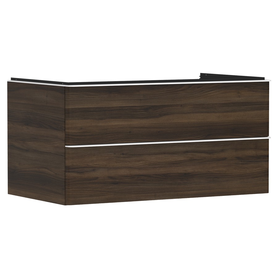 Élément inférieur XELU Q
98,0 x 48,5 x 55,0 cm
suspendu, élément à 2 tiroirs
avec matériel de fixation
pour recouvrement avec lavabo
à poser