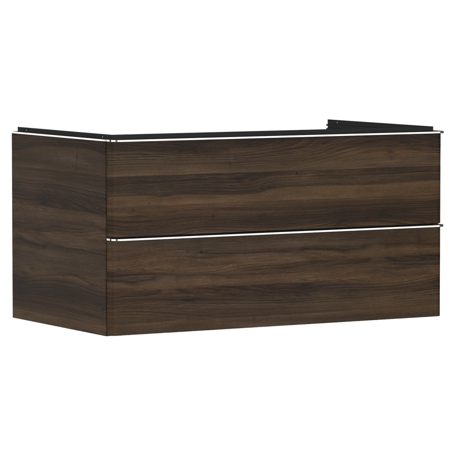 Élément inférieur XELU Q
98,0 x 48,5 x 55,0 cm
suspendu, élément à 2 tiroirs
avec matériel de fixation
pour recouvrement avec lavabo
à poser