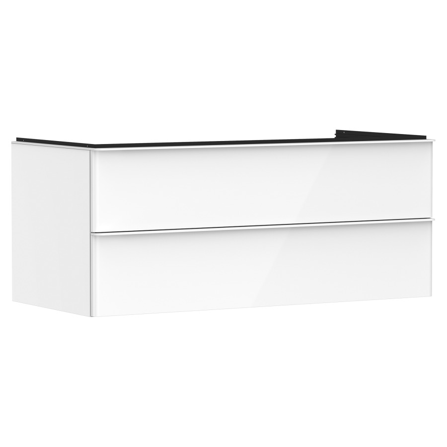 Élément inférieur XELU Q
118,0 x 48,5 x 55,0 cm
suspendu, élément à 2 tiroirs
avec matériel de fixation
pour recouvrement avec lavabo
à poser