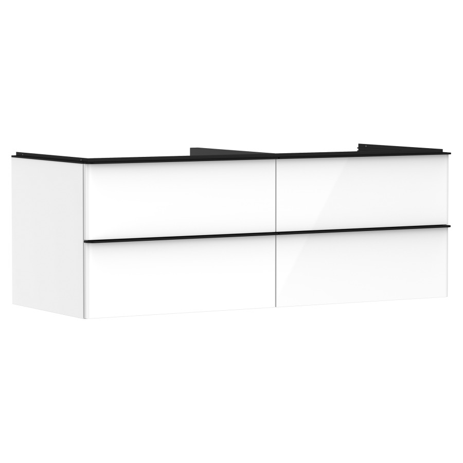 Élément inférieur XELU Q
136,0 x 48,5 x 55,0 cm
suspendu, 2 élémenst à chacune
2 tiroirs, avec matériel de
fixation, pour recouvrement
avec lavabo à poser