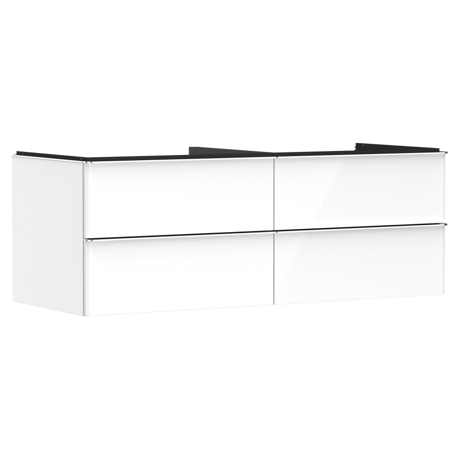 Élément inférieur XELU Q
136,0 x 48,5 x 55,0 cm
suspendu, 2 élémenst à chacune
2 tiroirs, avec matériel de
fixation, pour recouvrement
avec lavabo à poser