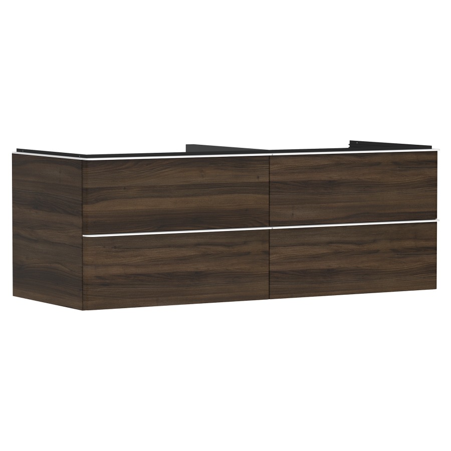 Élément inférieur XELU Q
136,0 x 48,5 x 55,0 cm
suspendu, 2 élémenst à chacune
2 tiroirs, avec matériel de
fixation, pour recouvrement
avec lavabo à poser
