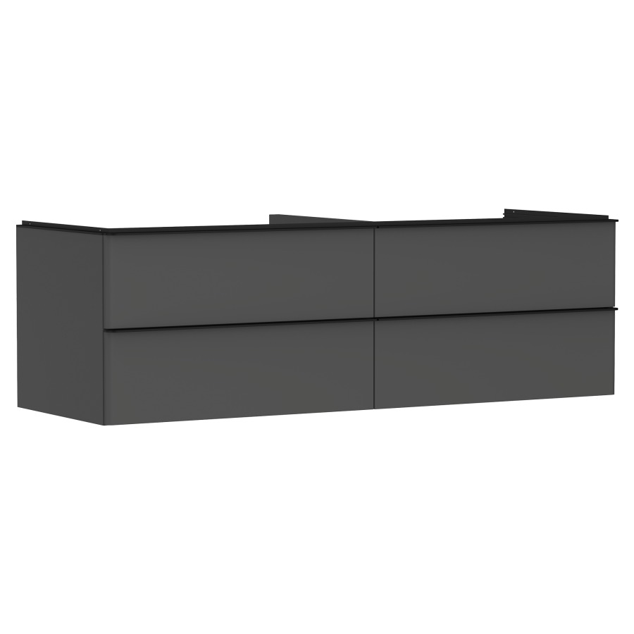 Élément inférieur XELU Q
156,0 x 48,5 x 55,0 cm
suspendu, 2 élémenst à chacune
2 tiroirs, avec matériel de
fixation, pour recouvrement
avec lavabo à poser