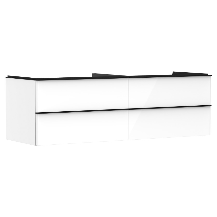 Élément inférieur XELU Q
156,0 x 48,5 x 55,0 cm
suspendu, 2 élémenst à chacune
2 tiroirs, avec matériel de
fixation, pour recouvrement
avec lavabo à poser