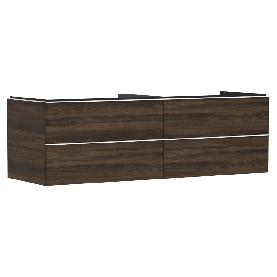 Élément inférieur XELU Q
156,0 x 48,5 x 55,0 cm
suspendu, 2 élémenst à chacune
2 tiroirs, avec matériel de
fixation, pour recouvrement
avec lavabo à poser