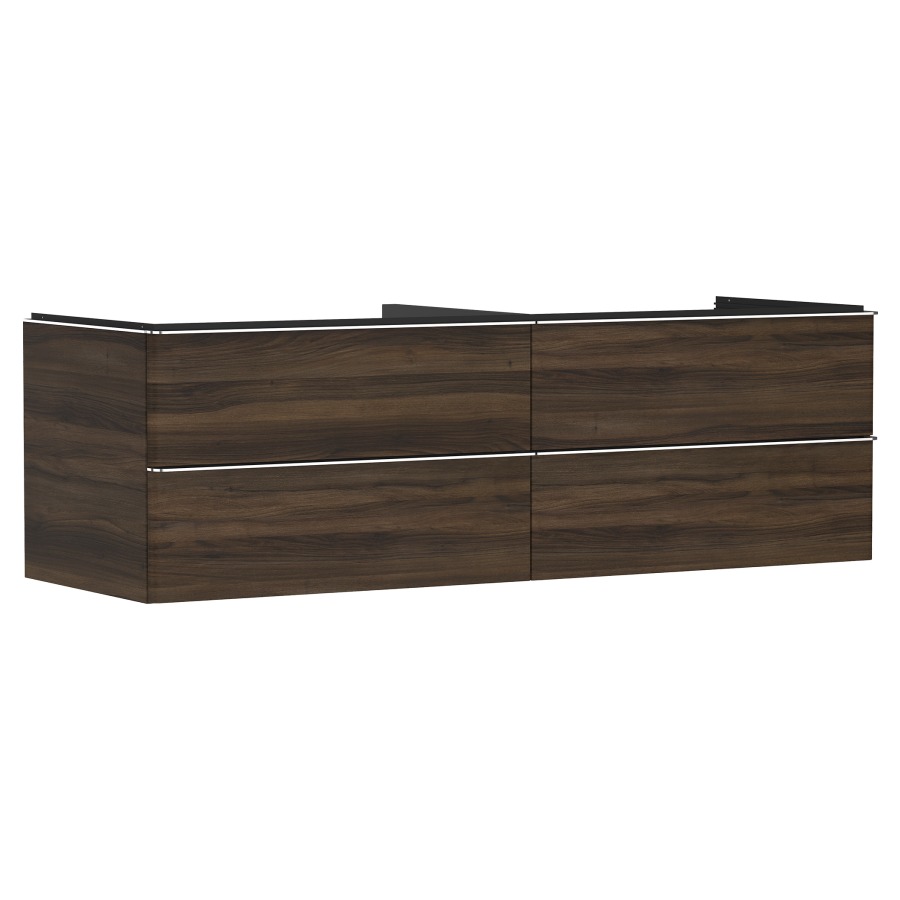 Élément inférieur XELU Q
156,0 x 48,5 x 55,0 cm
suspendu, 2 élémenst à chacune
2 tiroirs, avec matériel de
fixation, pour recouvrement
avec lavabo à poser